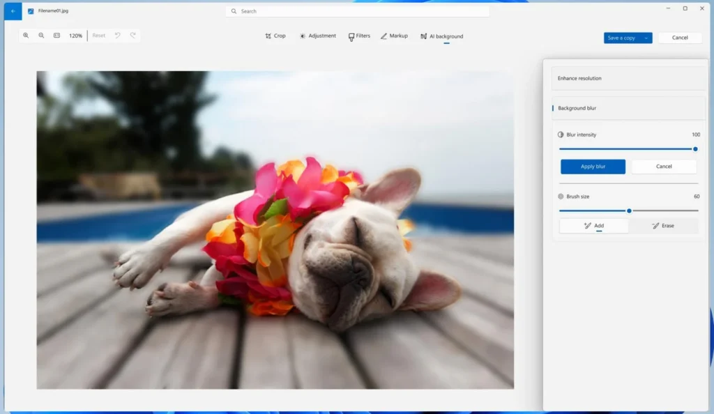 Novas funcionalidades de IA no aplicativo Fotos